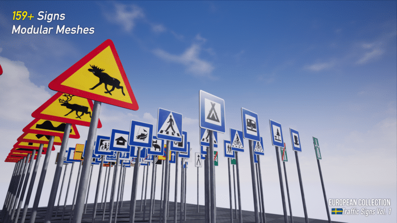 European Collection: Swedish Traffic Signs Vol. 1