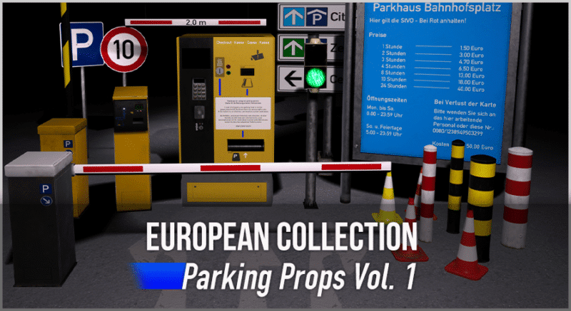 European Collection: Parking Garage Props Vol. 1