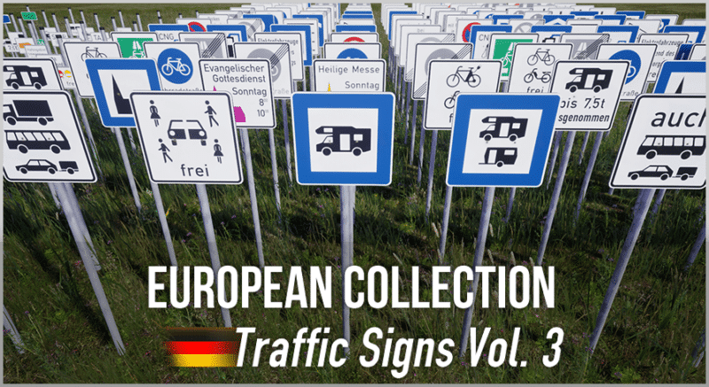 European Collection: German Traffic Signs Vol. 3 - Additional Signs