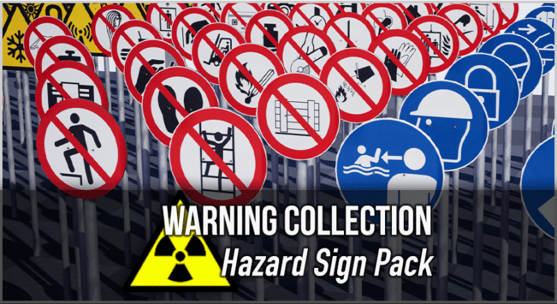 Warning Collection: Hazard & Warning Signs - Complete Pack