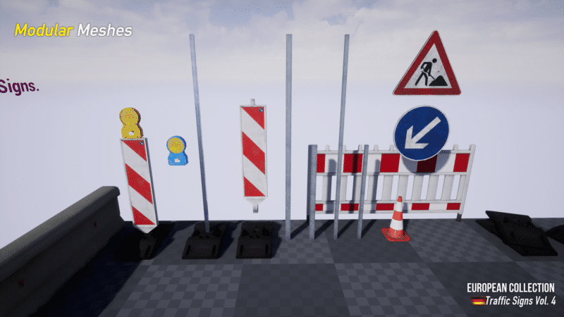 European Collection: German Traffic Signs Vol. 4 - Construction Site Signs