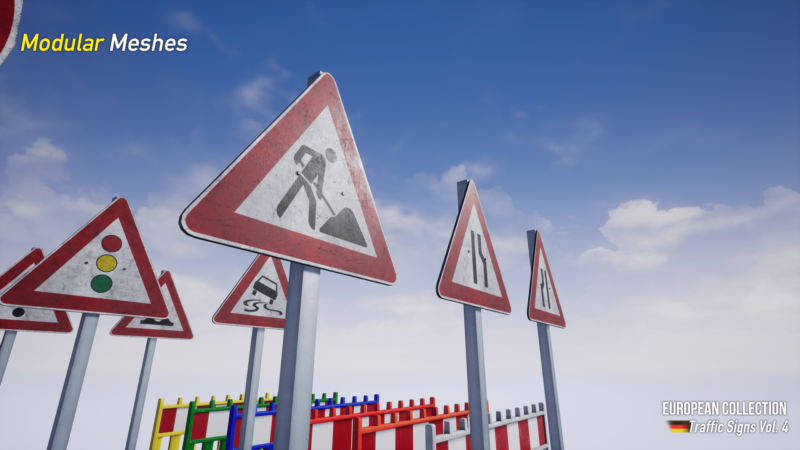 European Collection: German Traffic Signs Vol. 4 - Construction Site Signs