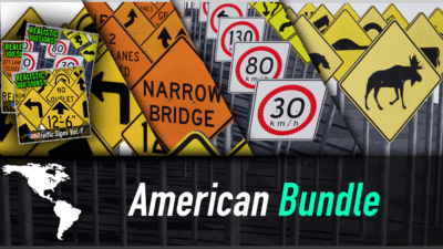 American Traffic Sign Collection: Complete Bundle (US, Mex, Can, Bra)