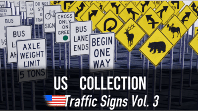 US Collection: Traffic Signs Vol. 3