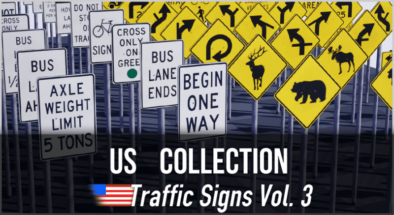 US Collection: Traffic Signs Vol. 3