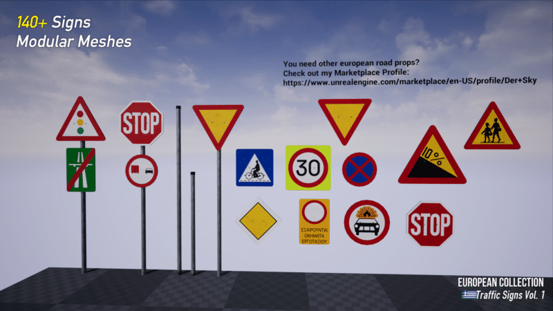 European Collection: Greek Traffic Signs