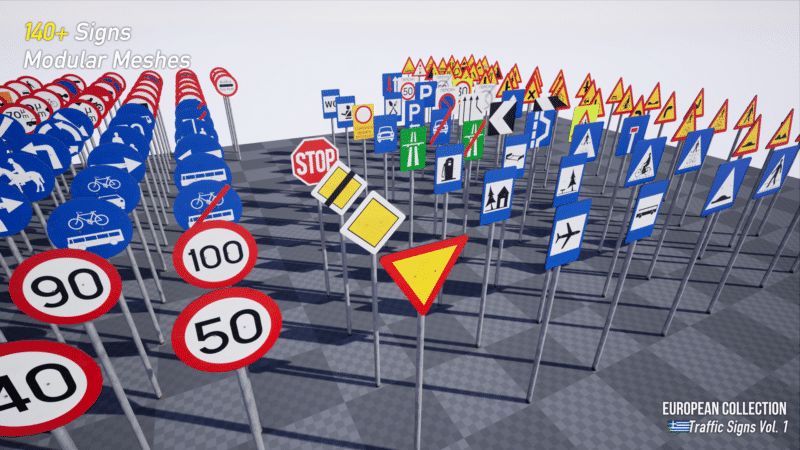 European Collection: Greek Traffic Signs