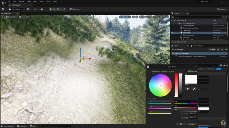 Unreal Engine 5 – Basics und Landschaften bauen (Grundlagen)