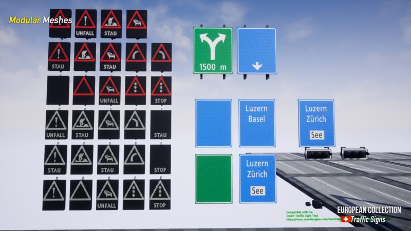 European Collection: Swiss Highway - Unreal Engine 3D Asset Pack